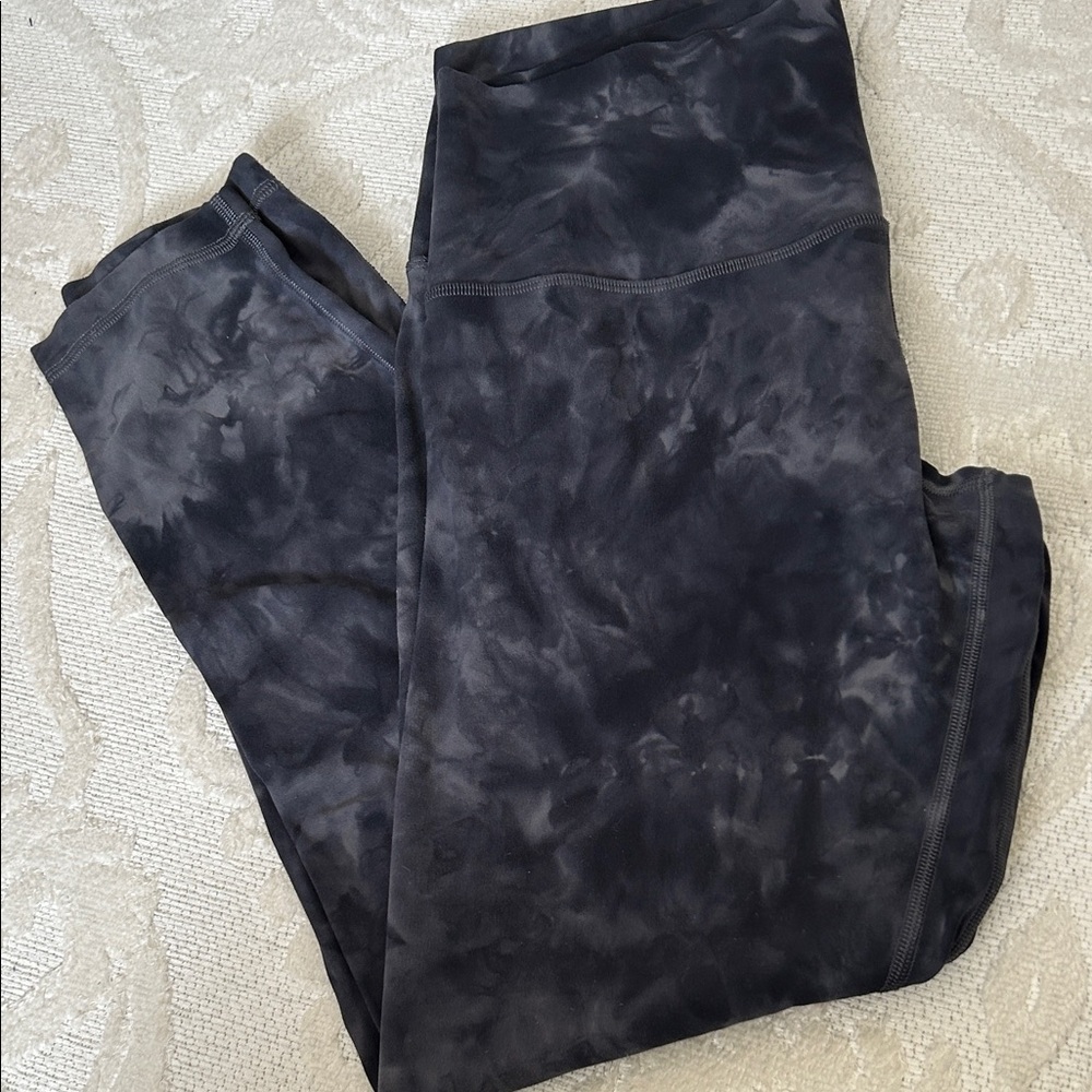 Lululemon Black Tie-Dye Leggings
